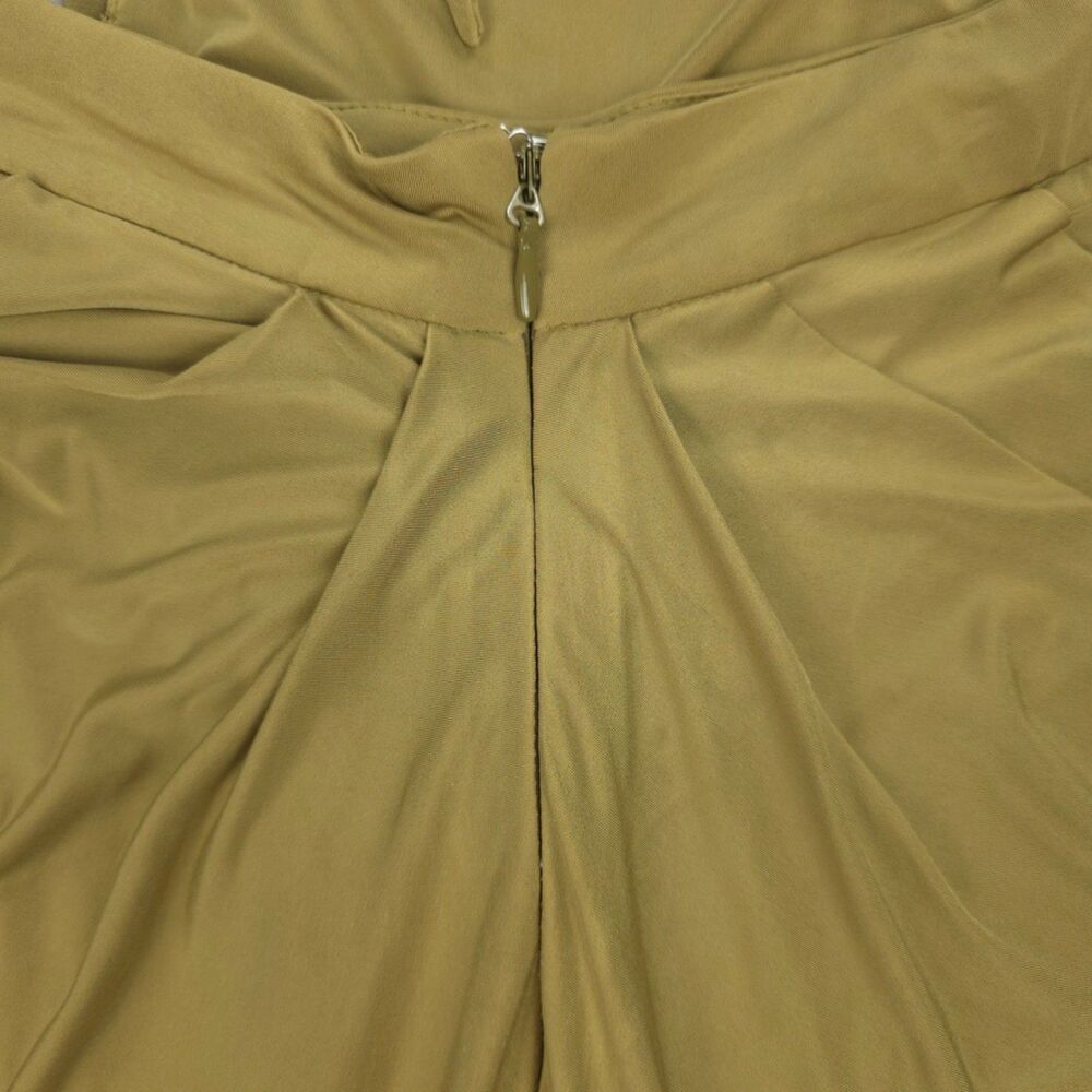HOUSE OF CB Vittoria Draped Halter Maxi Dress Olive Romantic Svelte Goddess Boho - Picture 11 of 15